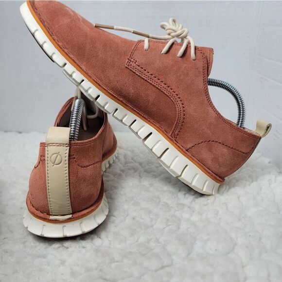 Cole Haan ZeroGrand Suede Oxford Shoes Men’s 9M Rust Brown Grand.OS Lace Up Up main image 8